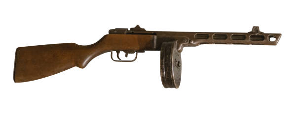 istock automatic rifle isolated on white background. automatic rifle from the Second World War 1139135327