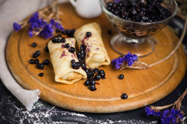 istock sweet pancakes with blueberry jam and berry jam 1139138500