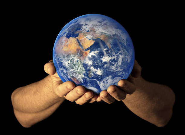 istock Earth in my hands - East view 1139140599