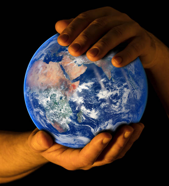 istock Earth in my hands - East view 1139140686