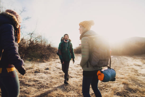 istock Group of friends hiking 1139142212