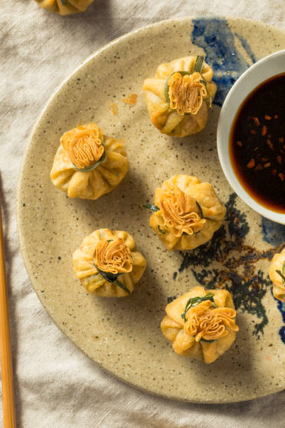 istock Homemade Deep Fried Shrimp Purse Dumplings 1139143798
