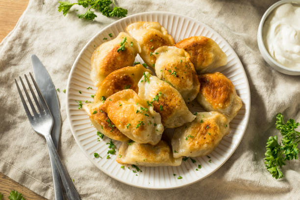 istock Homemade Fried Polish Potato Pierogis 1139143830