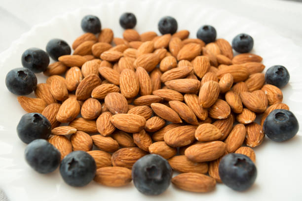 blueberry and almonds
