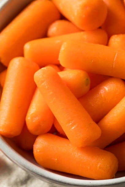 istock Raw Organic Orange Baby Carrots 1139145361