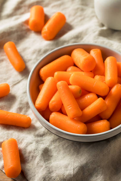 istock Raw Organic Orange Baby Carrots 1139146041