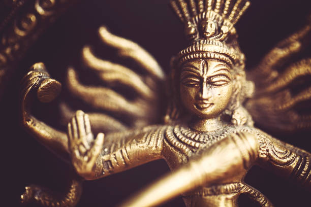 scultura shiva danzante - shiva indian culture god hinduism foto e immagini stock