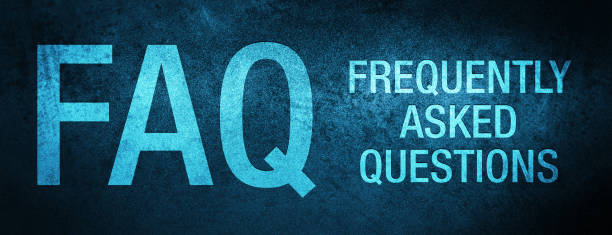 FAQ frequently asked questions special blue banner background FAQ frequently asked questions isolated on special blue banner background q and a stock illustrations