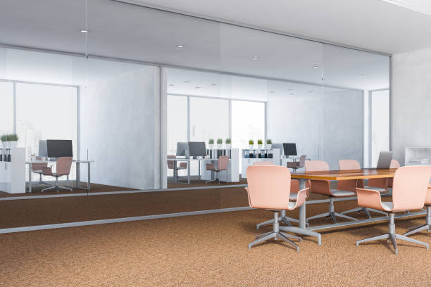 istock Corner of white meeting room 1139152284