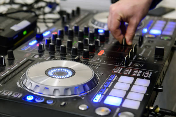 istock DJ music mixer at the party. 1139152322