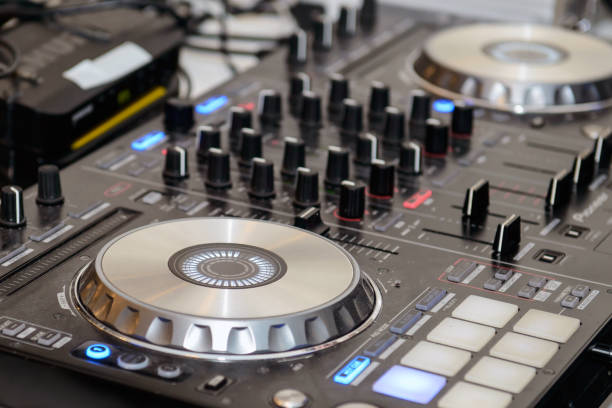 istock DJ music mixer at the party. 1139152329
