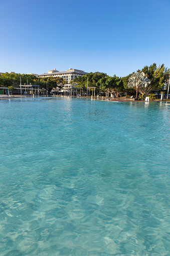 This public pool located on the Cairns waterfront is a popular place to cool off for locals and tourists. The pool provides a safe place to swim as the nearby ocean can contain Crocodiles or stinging jellyfish.