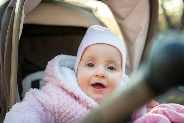 istock Baby girl in a stroller 1139156725