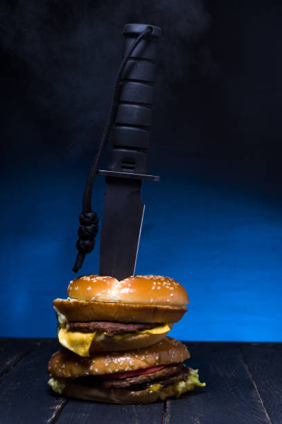 istock Freshly made burger. Steam from a burger. 1139156818