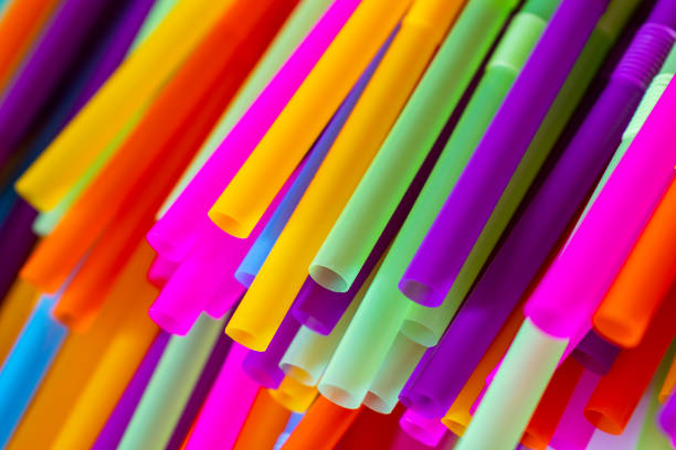 istock Close up to plenty colorful straws background 1139164912