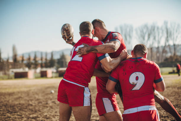 istock Rugby players in game 1139170450
