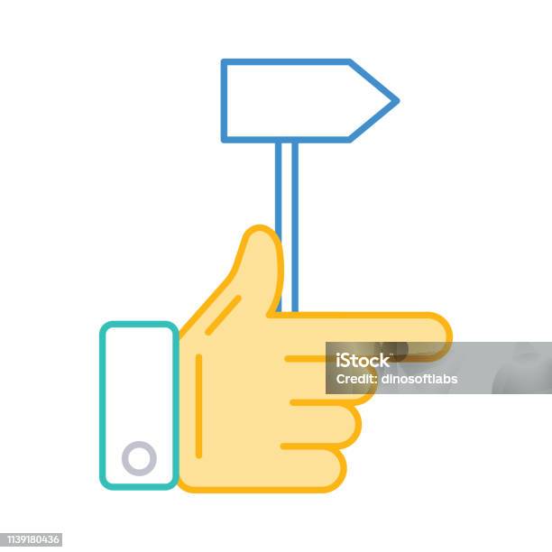 Finger Pointer Right Stock Illustration - Download Image Now ...