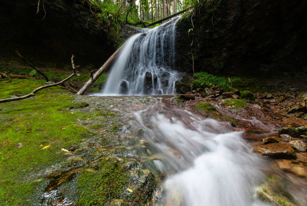 istock Beautiful mountain stream shot with slow shutter 1139186296