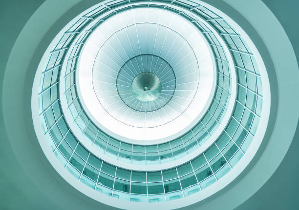 istock Closed up.Abstract digital circle with bright blue light background. Technology concept 1139186869