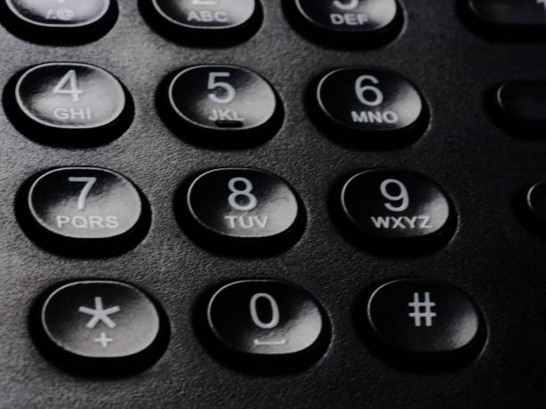 istock Close up of a Black office IP Phone 1139194792
