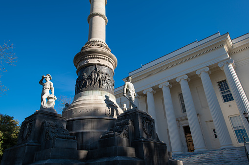 Perspective of the State Capitol in Montgomery, Alabama