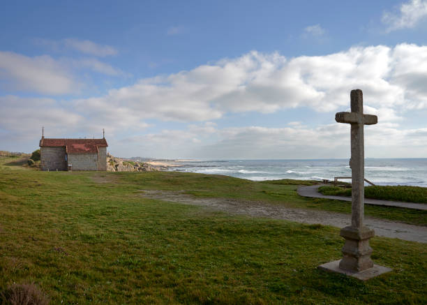 istock Small church close to the beach 1139201340