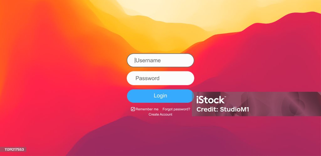 Login User Interface Modern Screen Design For Mobile App And Web Design ...