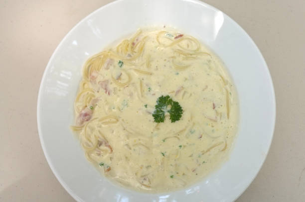 istock Spaghetti Carbonara with Cream Sauce 1139220962