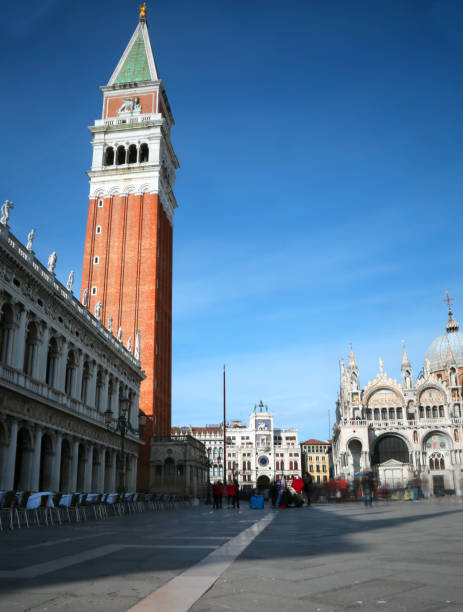 istock Saint Mark  bell tower in Venice photographed with the technique 1139222036