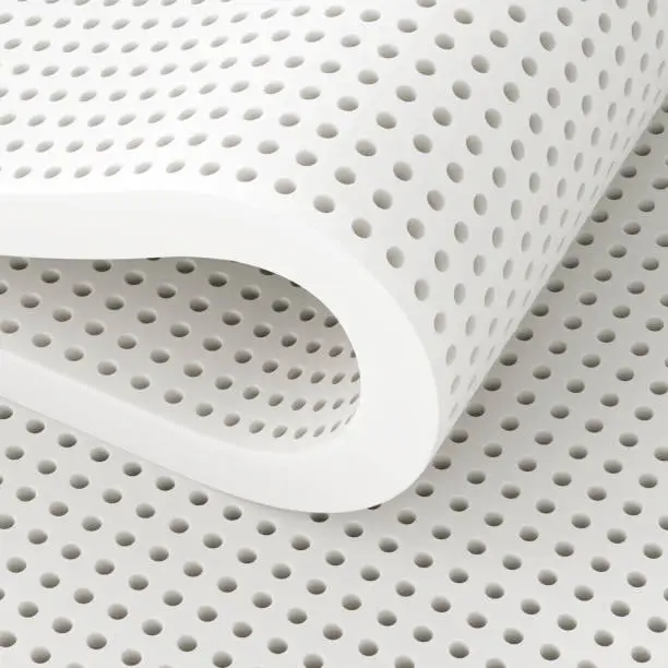 Photo of Natural para latex rubber material perforated sheet