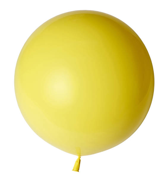 istock Yellow balloon isolated on white background. 1139226318