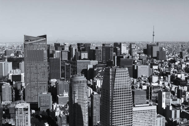istock Landscape in Tokyo where various buildings line up 1139227465