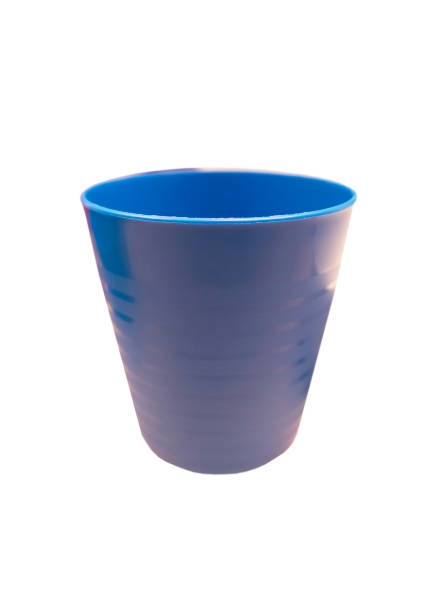 istock blue plastic glass isolated on white background of file with Clipping Path 1139228157