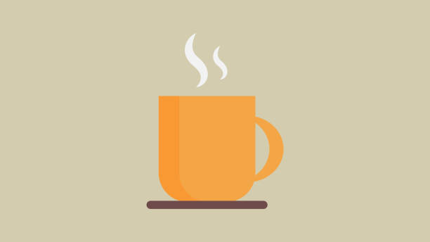 illustrazioni stock, clip art, cartoni animati e icone di tendenza di icona della tazza di caffè - caffè