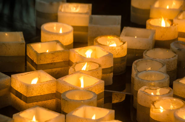 istock Mystic Candles at night 1139234807