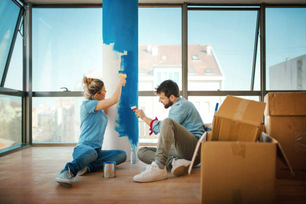 istock Young couple moving in together. 1139236686