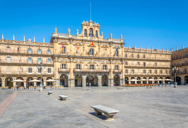 istock People are strolling through Plaza Mayor at Salamanca, Spain 1139241361