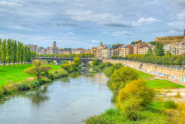 istock Riverside of river Segre at Lleida, Spain 1139244893