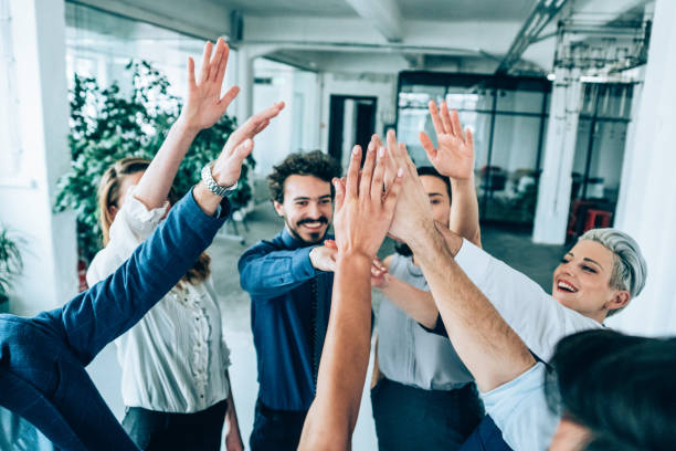 istock Business people reaching for their goals 1139245415