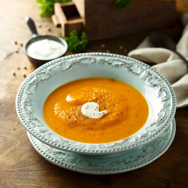 istock Homemade pumpkin soup 1139247265