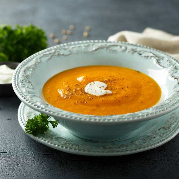 istock Homemade pumpkin soup 1139247673