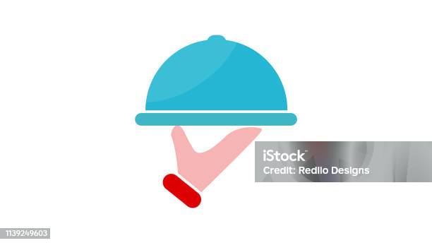 Food Platter Serving Icon Stock Illustration - Download Image Now - Service, Architectural Dome, Azerbaijan