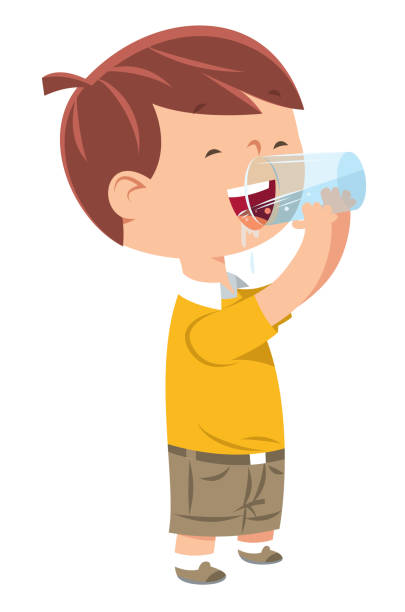 Chico Bebiendo Agua Vectores Libres de Derechos - iStock Chico Bebiendo Agua Vectores Libres de Derechos - iStock