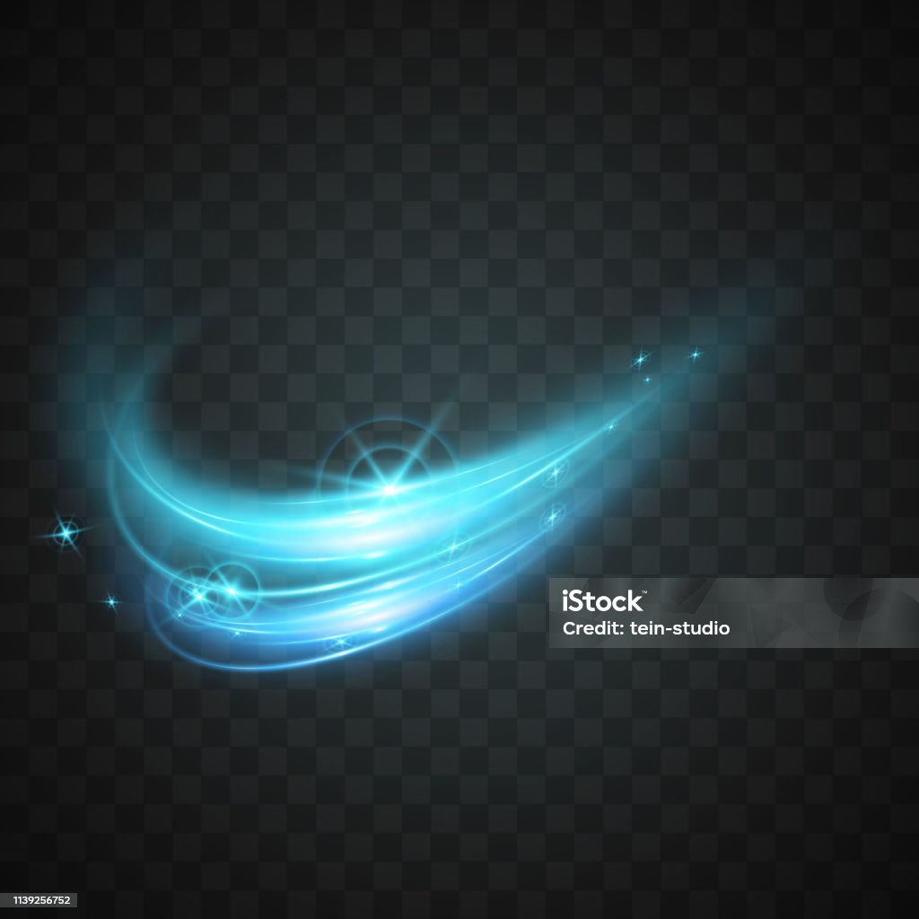 Effect Vector Of Blue Abstract Light Effect Stock Illustration - Download ...