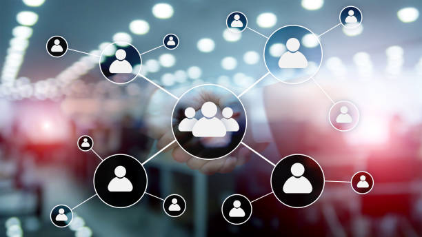 istock HR - Human resources management concept on blurred business center background. 1139257759