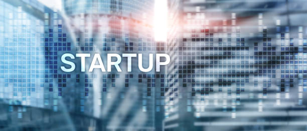 istock Startup concept with double exposure diagrams blurred background. 1139258470