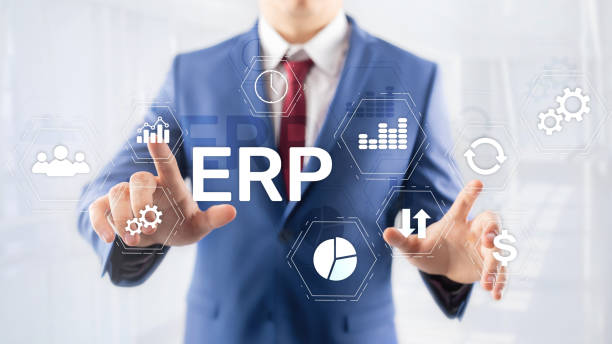 istock ERP system, Enterprise resource planning on blurred background. Business automation and innovation concept. 1139258478
