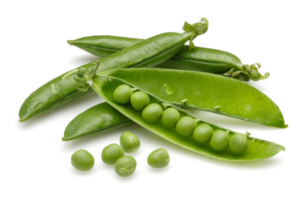 istock Fresh green pea isolated on white 1139258482