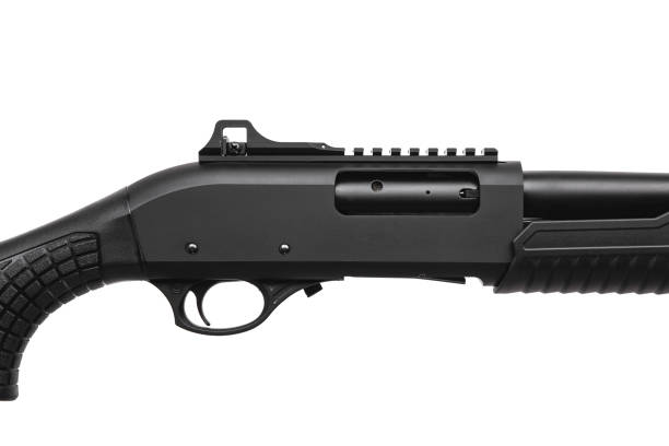 istock modern black shotgun isolated on white background 1139258575