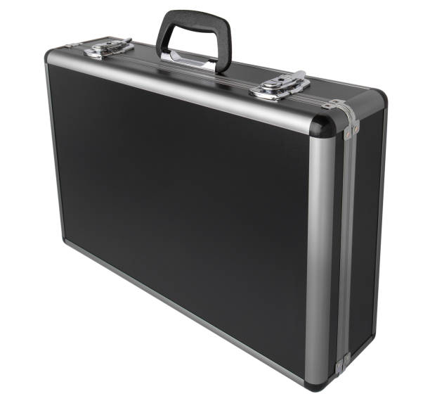 istock Black case with aluminum sides isolated on white background 1139258780
